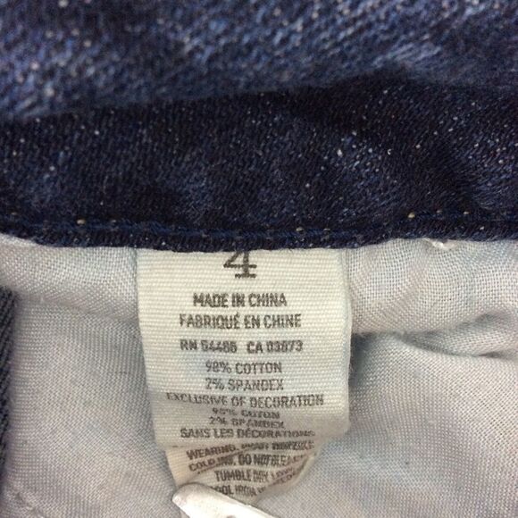 American eagle SZ 4 cuffed jean shorts denim - Picture 4 of 4